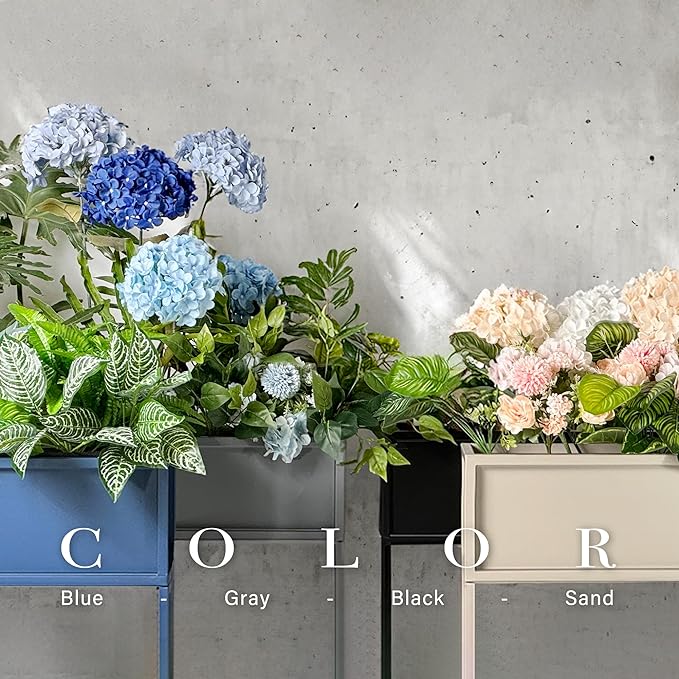 Cocoyard Elevated Outdoor Planter Box - 28 Inch Durable Raised Garden Bed for Herbs, Flowers & Vegetables - Stylish Planter Boxes for Patio Decor & Backyard Gardening - Narrow Plant Stand