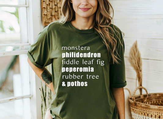 Houseplant Genuses | Plant Names | Short Sleeve Tee